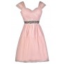 Pink Bridesmaid Dress, Cute Pink Dress, Pink Party Dress