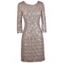 Pink and Silver Sequin Party Dress, Cute Sequin Cocktail Dress