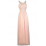 Pink Lily Boutique Maxi Dress, Pink Maxi Bridesmaid Dress, Cute Pink Dress