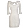 Cute Ivory Dress, Ivory lace Bodycon Dress, Ivory Party Dress