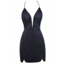 Navy Party Dress, Navy Cocktail Dress, Cute Navy Dress