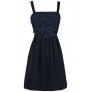 Navy Lace A-Line Summer Party Dress