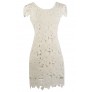 Ivory Lace Sheath Dress, Ivory Rehearsal Dinner Dress, Cute Bridal Shower Dress