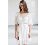 White Boho Dress, Cute Summer Dress