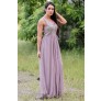 Lavender Grey Beaded Maxi Dress, Beaded Prom Dress Online Lily Boutique
