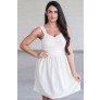 Cute Cream A-Line Party Dress, Beige Summer Dress, Online Boutique Sundress