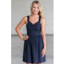Cute Navy Dress, Cute Sundress Online, Navy A-Line Summer Dress