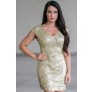 Gold Sequin New Years Eve Party Dress