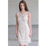 White Lace Rehearsal Dinner Dress