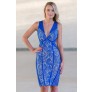 Blue Lace Bodycon Dress, Cute Blue Lace Dress Online, Blue Juniors Boutique Dress