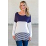 Navy Striped Game Day Top, Cute Boutique Shirt