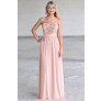 Blush pink and gold embroidered maxi dress, Cute formal dress