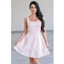 Pink A-line party dress, Cute Juniors Dress