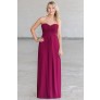 Plum Purple Maxi Bridesmaid Dress