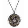 Gold and Silver Grey Locket Necklace