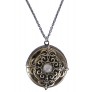 Gold and Silver Grey Locket Necklace