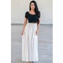 Cream Beige Boho Maxi Skirt, Hippie Peasant Skirt