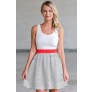 Black and White Stripe A-Line Dress, Cute Summer Dress Online