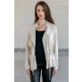 Beige Lightweight Jacket, Cute Fall Beige Jacket