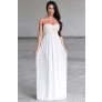 Ivory Pearl Wedding Maxi Dress, Gorgeous Formal Prom Gown