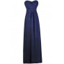 Navy Maxi Bridesmaid Dress, Cute Formal Strapless Dress