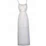 Cream Beaded Maxi Dress, Great Gatsby 1920s Dress, Cute Summer Dress