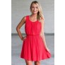 cute red sundress, red summer dress