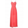 Hot Pink Chiffon Prom Dress, Hot Pink Maxi Dress, Hot Pink Juniors Maxi Dress