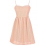 Cute Summer Dress, Cute Juniors Dress, Peach Textured Dress, Cute Peach Bridesmaid Dress