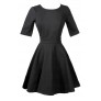 Cute Black Flare Dress, Cute Black A Line Dress, Cute Little Black Dress, Black Juniors Dress