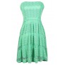 Strapless Mint Dress, Mint Embroidered Lace Dress, Mint Lace Party Dress, Mint Bridesmaid Dress, Cute Mint Dress, Mint Summer Dress