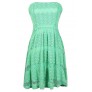Strapless Mint Dress, Mint Embroidered Lace Dress, Mint Lace Party Dress, Mint Bridesmaid Dress, Cute Mint Dress, Mint Summer Dress