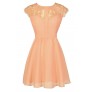 Cute Lace Dress, Cute Peach Dress, Peach Lace Dress, Cute Summer Dress, Peach Lace A-Line Dress, Peach Sundress