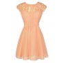 Cute Lace Dress, Cute Peach Dress, Peach Lace Dress, Cute Summer Dress, Peach Lace A-Line Dress, Peach Sundress