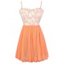 Cute Peach Dress, Peach and Ivory Lace Dress, Peach and Ivory Tulle and Lace Dress, Peach Sundress, Cute Peach Summer Dress, Peach and Ivory Ballerina Dress