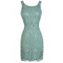 Lace Pencil Dress, Sage Lace Dress, Mint Lace Dress, Green Lace Dress, Open Back Lace Dress, Lace Cocktail Dress, Lace Party Dress, Sage Crochet Lace Dress, Sage Lace Pencil Dress