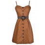 Safari Dress, Safari Style Dress, Belted Button Down Dress, Camel Belted Dress, Camel A-Line Dress, Brown Belted Dress, Taupe Belted Dress