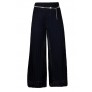 Navy Wide Leg Pants, Cute Navy Pants, Navy Belted Pants, Navy Works Pants, Navy Business Casual Pants