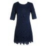 Navy Lace Dress, Cute Lace Dress, Cute Navy Dress, Navy Floral Lace Sheath Dress, Navy Lace Sheath Dress, Navy Crochet Lace Dress