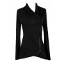 Cute Black Cardigan, Cute Black Jacket, Black Crossover Cardigan, Black Crossover Jacket, Cute Fall Jacket, Cute Black Fall Top