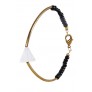 Cute Bracelet, Gold and Black Bracelet, Cute Jewelry, Tribal Bracelet, Tribal Jewelry, Black Gold and Ivory Bracelet
