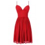 Cute Red Dress, Cute Holiday Dress, Cute Christmas Dress, Red Cocktail Dress, Red Party Dress, Red A-Line Dress, Red Spaghetti Strap Dress