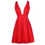 Cute Red Dress, Red Party Dress, Red A-Line Dress, Red Cocktail Dress, Cute Christmas Dress, Cute Holiday Dress, Cute Mistletoe Dress