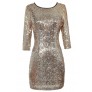 Cute Gold Dress, Gold Sequin Dress, Gold Sequin Party Dress, Gold Sequin Cocktail Dress, Cute New Years Dress, Cute Holiday Dress, Gold Sequin Bodycon Dress, Gold Sequin Pencil Dress, Gold Sequin Dress With Sleeves