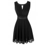 Cute Black Dress, Little Black Dress, Black Chiffon Dress, Black A-Line Dress, Black Party Dress, Black Cocktail Dress