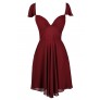 Cute Burgundy Dress, Burgundy Flutter Sleeve Dress, Burgundy Cocktail Dress, Burgundy Party Dress, Burgundy Chiffon Dress, Maroon Party Dress, Maroon Cocktail Dress, Maroon Flutter Sleeve Dress