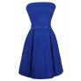 Blue Bow Dress, Cute Blue Dress, Blue Bow A-Line Dress, Bright Blue Party Dress, Royal Blue Cocktail Dress, Bright Blue Bridesmaid Dress, Blue Bridesmaid Dress, Bright Blue A-Line Dress, Bright Blue Bow Dress, Blue Party Dress