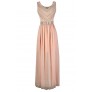 Pink Maxi Dress, Pink Embroidered Maxi Dress, Cute Pink Dress, Pink and Gold Dress, Pink and Gold Embroidered Dress