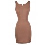 Cute Work Dress, Cute Mocha Dress, Cute Camel Dress, Mocha Pencil Dress, Camel Pencil Dress