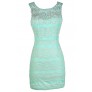 Mint Lace Dress, Fitted Mint Lace Dress, Mint Lace Bodycon Dress, Mint Lace Party Dress, Mint Lace Summer Dress